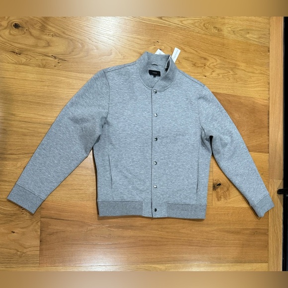 Vince Men’s Bomber Varsity letterman jacket size medium in grey - Picture 8 of 9